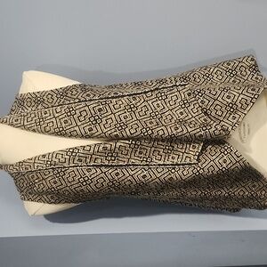 Sanctuary drape front jacquard vest size small